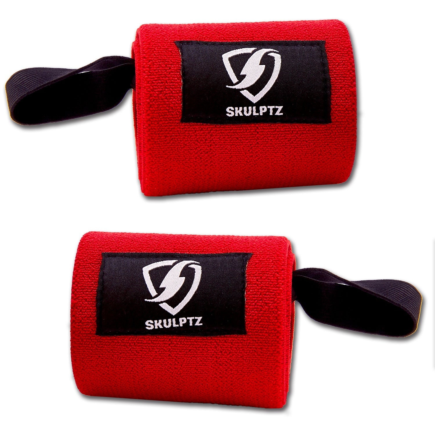 Monster Competition Grade Wrist Wraps 25 Inches Red - skulptz