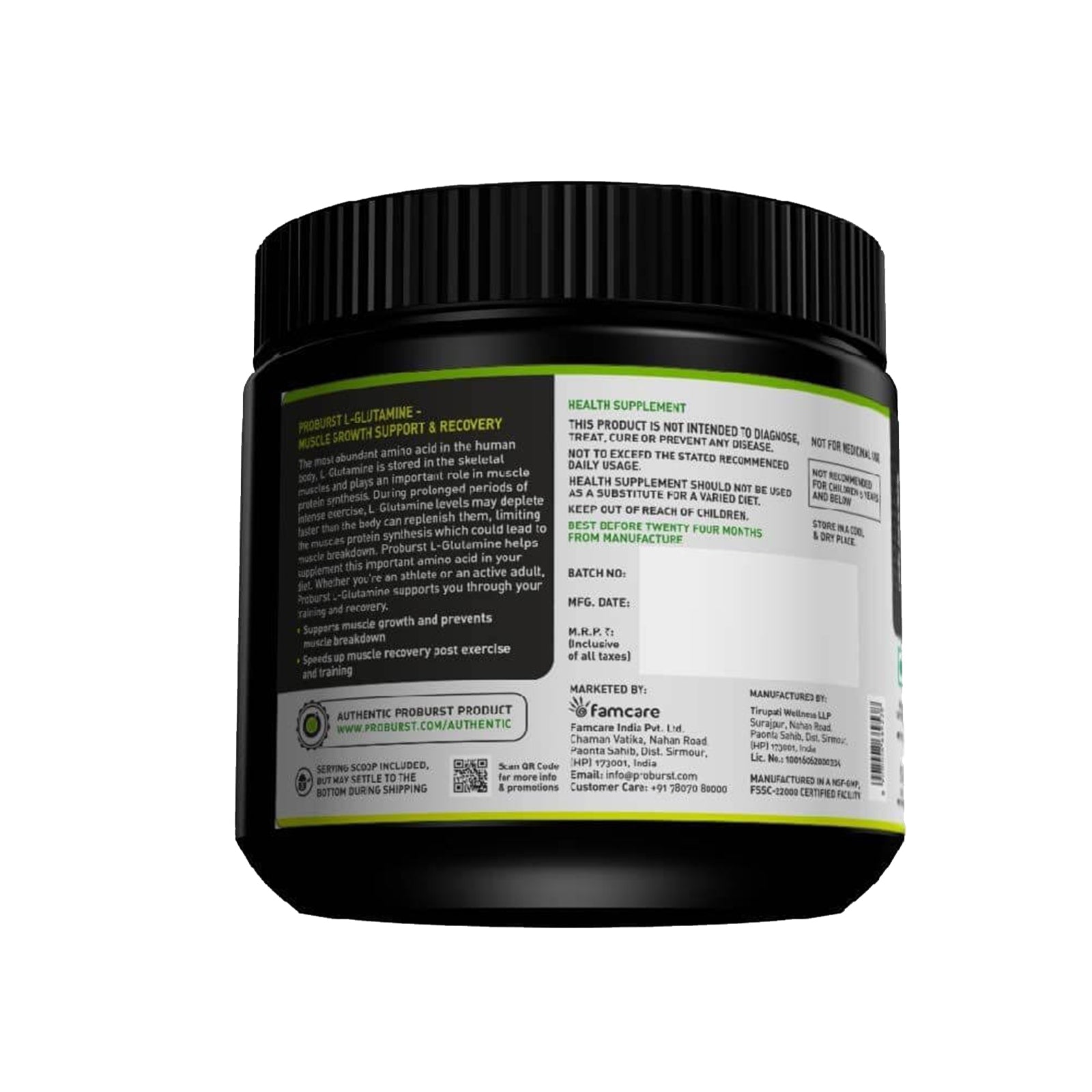 Proburst L-Glutamine Powder - skulptz