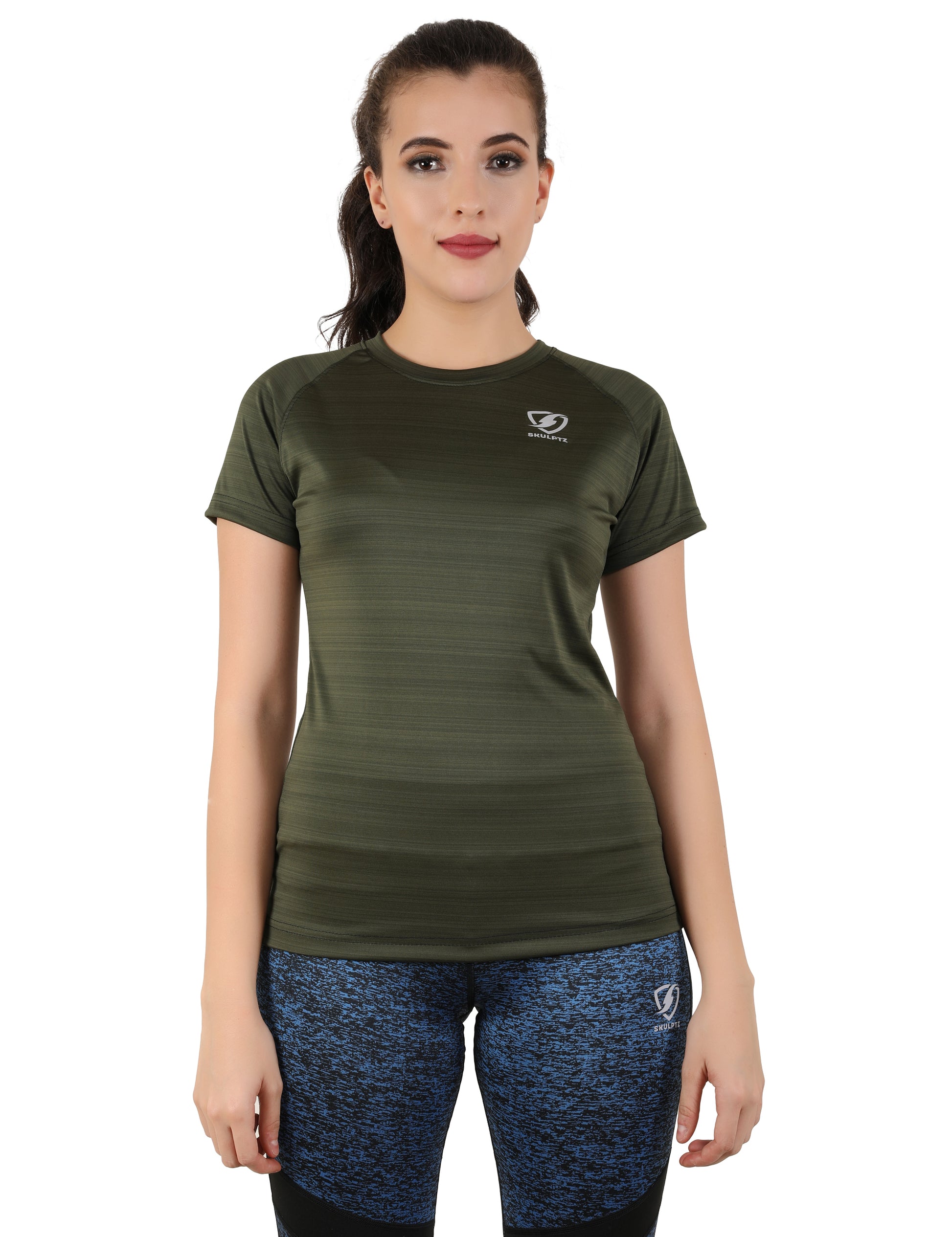 Womens Stellar Tshirt (Olive) - skulptz